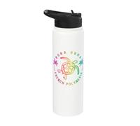 French Polynesia Bora Bora Tahiti Hibiscus Turtle Stainless Steel Insulated Water Bottle