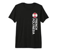 French Polynesia Flag Vertical Premium T-Shirt