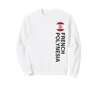 French Polynesia Flag Vertical Sweatshirt