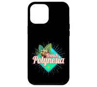 French Polynesia in Pacific Retro Island Holiday Souvenir Case for iPhone 12 Pro Max