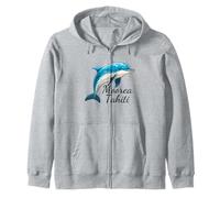 French Polynesia Moorea Tahiti Zip Hoodie