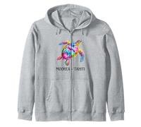 French Polynesia Moorea Tahiti Zip Hoodie