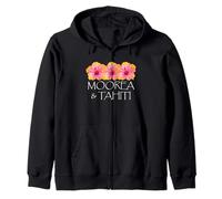 French Polynesia Moorea Tahiti Zip Hoodie