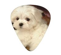 French Poodle 12 Pack Guitar Plectrums With Storage Case, 0.46/0.71/0.96mm, Including Thin, Medium Thick Guitar Plectrums For Electric Guitars Bass Ukulele