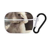 French Poodle Airpod Pro Case AirPods 2 Case for Women Hard Shell Protective Cover with Carabiner Keychain Compatible with AirPods Case 2nd 1st Generation, Front LED Visible White