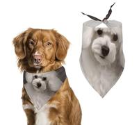 French Poodle Dog Bandana Triangle Dog Scarf Washable Polyester Dog Bibs Cute Pet Bandana for Medium Large Dogs Puppy and Cats