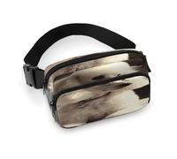 French Poodle Fanny Pack Belt Bag with Adjustable Strap Fashion Waist Bag for Outdoor Sports Hiking, white, 20x13cm, Full Printed Waist Bag