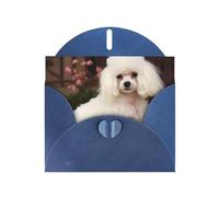 French Poodle Greeting Cards Blank Note Cards with Envelopes Happy Birthday Card Thank You Card Wedding Party Invitation Cards for All Occasions 4x6 Inch