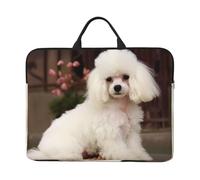 French Poodle Laptop Case 14 Inch Laptop Sleeve Computer Carrying Bag Shockproof Protective Notebook Case Portable Laptop Bag Waterproof Briefcase Bag for Men Women