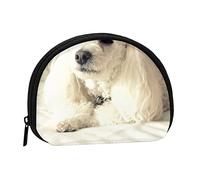 French Poodle Portable Mini Change Storage Bag, Stylish and Compact Coin Purse, Suitable for Daily Carrying