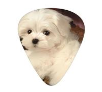 french poodle Print Guitar Picks, 12 Pcs Guitar Plectrums Celluloid Pick Classical Triangle Picks for Acoustic, Electric, Bass Guitar including 0.46mm 0.71mm 0.96mm