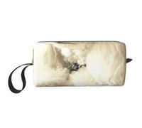 French Poodle Printed Travel Makeup Bag Portable Cosmetic Bag Makeup Case Toiletry Handbag Organiser for Women