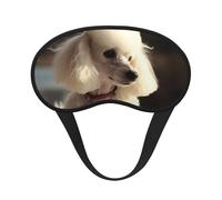 French Poodle Sleep Mask for Side Sleeper, Blackout Eye Mask for Women Men, Zero Pressure Sleeping Masks Soft Breathable Eye Cover Comfortable Blindfold Eyeshade for Night Sleep