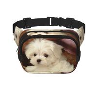 French Poodlewaist Bag for Men Women - Adjustable Double Fanny Pack for Travel, Sports, and Daily