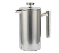 French Press Coffee Maker, 1000ml Stainless Steel Coffee Press Cold Brew Tea Pot for Kitchen Travel Camping, Easy to Use and Clean for Rich Flavor Brewing