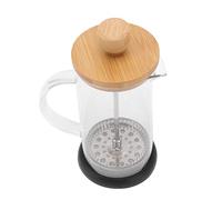 French Press Coffee Maker Elegant and Durable, Handcrafted French Press Coffee Maker for Campground Office Workers 350ml Bamboo Cover