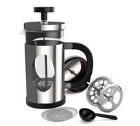 French Press Coffee Makers - Glass French Coffee Press Machine Made of Heat Resistant Stainless Steel and Borosilicate Glass in Copper Finish, Coffee Press With Filter, Cafetiere 350ml