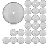 French Press Replacement Cafetiere Filter Mesh Screen Coffee French Press Filters 4 Inch Stainless Steel Reusable Mesh Filter for 8 Cup/ 34 OZ/ 1000 ml Coffee Tea Makers (24 Packs)