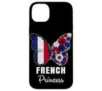 French Princess Butterfly Roots Pride France Heritage Case for iPhone 14 Plus