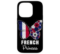 French Princess Butterfly Roots Pride France Heritage Case for iPhone 14 Pro