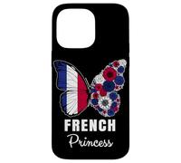 French Princess Butterfly Roots Pride France Heritage Case for iPhone 14 Pro Max