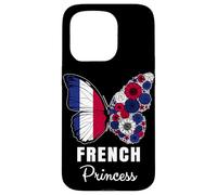 French Princess Butterfly Roots Pride France Heritage Case for iPhone 15 Pro