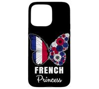 French Princess Butterfly Roots Pride France Heritage Case for iPhone 15 Pro Max