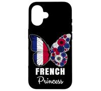French Princess Butterfly Roots Pride France Heritage Case for iPhone 16