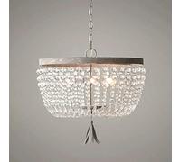 French Princess Room Crystal Chandelier Hand Woven Pendant Light Ceiling Hanging Lamp Living Room Dining Room Decoration Bead Curtain Light Chandelier Princess Style Pendant Lamp