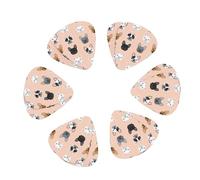 French print Guitar Picks, 12PCS Premium Celluloid Guitar Pick Medium for Acoustic Guitar, Electric Guitar, Bass