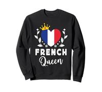 French Queen France Flag Proud French Woman Sweatshirt
