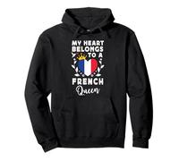 French Queen French Wife Girlfriend France Flag Pullover Hoodie