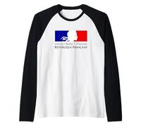 French Republic Marianne Liberty Equality Fraternity Raglan Baseball Tee
