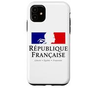 French Republic Marianne Liberty Equality Fraternity Stack Case for iPhone 11