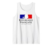 French Republic Marianne Liberty Equality Fraternity Stack Tank Top