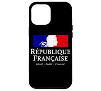 French Republic Marianne Stack White Lettering Distressed Case for iPhone 12 Pro Max