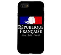 French Republic Marianne Stack White Lettering Distressed Case for iPhone SE (2020) / 7 / 8