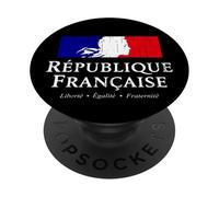 French Republic Marianne Stack White Lettering Distressed PopSockets Adhesive PopGrip