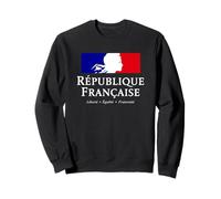 French Republic Marianne Stack White Lettering Sweatshirt