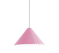 French Resin Modern Pendant Light Fixture with Adjustable Cord - Striped Finish E27 Conical Ceiling Lamp for Kitchen Island, Bedroom, Dining Room