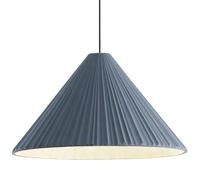 French Resin Modern Pendant Light Fixture with Adjustable Cord - Striped Finish E27 Conical Ceiling Lamp for Kitchen Island, Bedroom, Dining Room