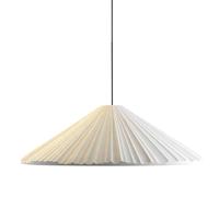 French Resin Modern Pendant Light Fixture with Adjustable Cord - Striped Finish E27 Conical Ceiling Lamp for Kitchen Island, Bedroom, Dining Room