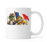 French Revolutionary Military Scene Ceramic Tea Coffee Mug White