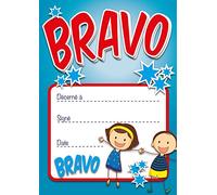 French Reward Certificates - 16 Pack A6 School Awards for Children - Teachers Clubs - Printed in UK