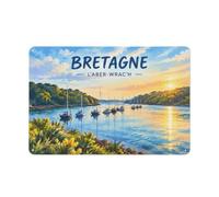 French River Decorative Tin Sign 20x30cm Wall Decor | Give a coffee corner extra character with metal decor signs as a neat room detail.