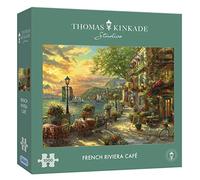 French Riviera Café 1000 Piece Jigsaw Puzzle | Sustainable Puzzle for Adults | Premium 100% Recycled Board | Great Gift for Adults | Gibsons Games