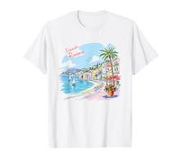 French Riviera Côte d'Azur Mediterranean Travel Souvenir T-Shirt