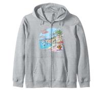 French Riviera Côte d'Azur Mediterranean Travel Souvenir Zip Hoodie