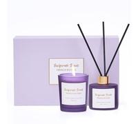 French Riviera Lavender Scented Candles Gift Set for Women | Candle & Diffuser Gift Set | Diffusers for Home | Aromatherapy Mum Birthday Gifts | House Warming Gifts New Home | Home Essentials