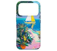 French Riviera Style Sailing South France Sailboat Artwork Case for iPhone 17 Pro